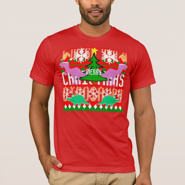 Navidades feos Personalizado de patrón de suéter d (Anverso)