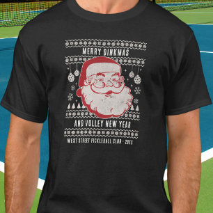 Navidades feos Personalizado suéter Pickleball