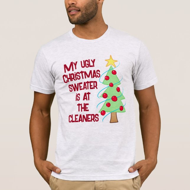 Navidades feos sudan una graciosa camiseta (Anverso)
