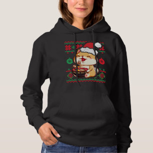 Navidades feos suéter Kawaii Anime Shiba Inu Eati