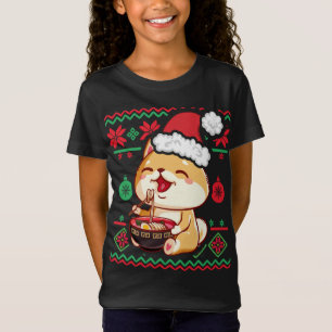 Navidades feos suéter Kawaii Anime Shiba Inu Eati