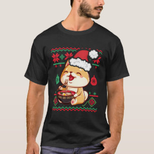 Navidades feos suéter Kawaii Anime Shiba Inu Eati