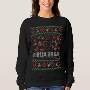 Navidades feos suéter Ninja Bread Gingerbre