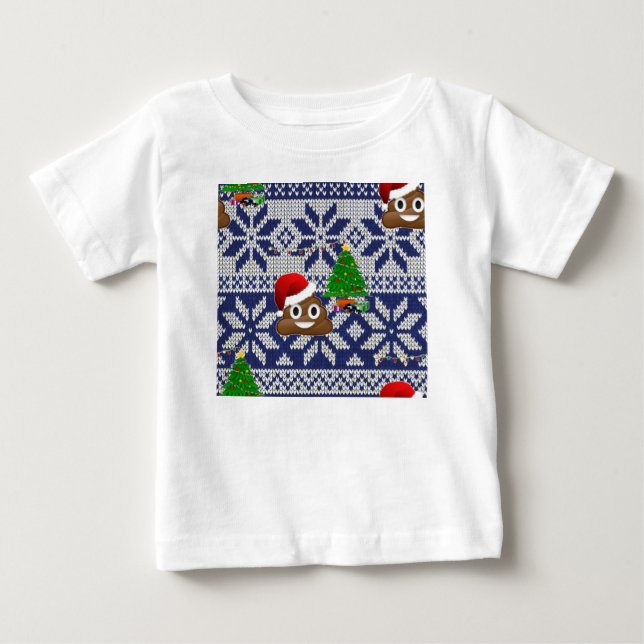 navidades feos suéter poop emoji (Anverso)