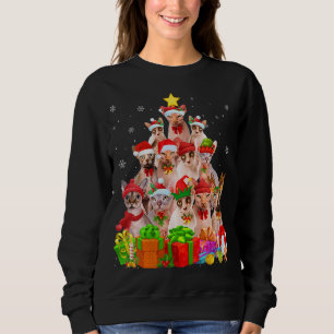 Navidades feos Sweater Cat Sphynx Funny Cat X