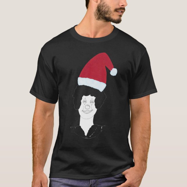 Navidades feos Sweater Clowe Head Santa Hat (Anverso)