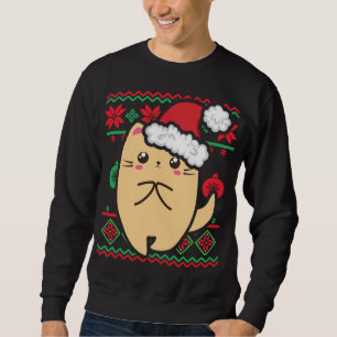 Navidades feos Sweater Cute Kawaii Anime Chibi Shy