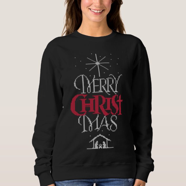 Navidades feos Sweater Design Christian Religious (Anverso)