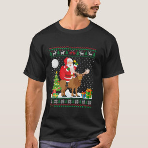 Navidades feos Sweater Design Funny Santa Riding M
