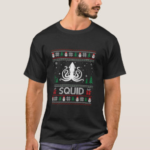 Navidades feos Sweater Design Funny Squid Ugly Xma