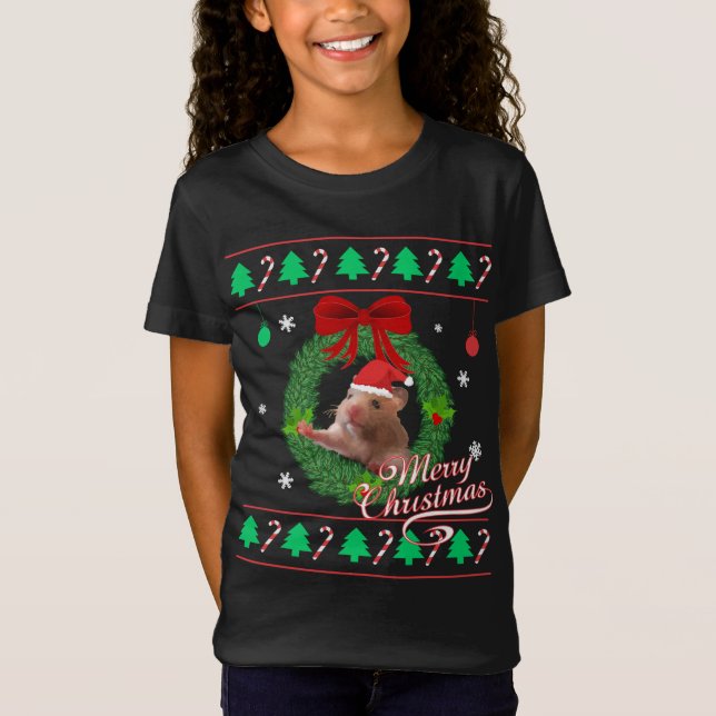 Navidades feos Sweater Hamster (Anverso)
