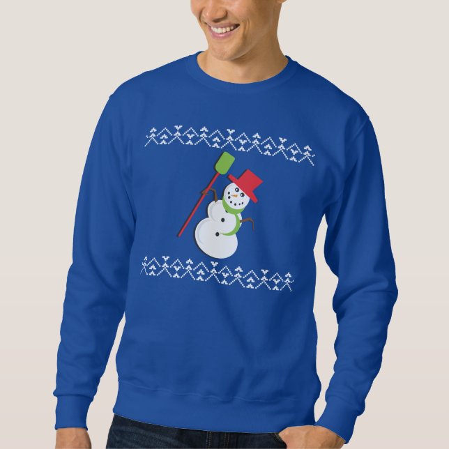 Navidades feos Sweater Snowman (Anverso)