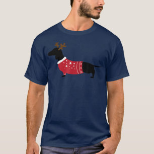 Navidades feos Sweater Wiener Dachshund Dog