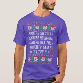 Navidades feos y graciosos Sweater Jolly Santa Nau