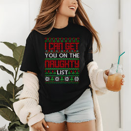 Navidades feos y graciosos Sweater Naughty List Kn