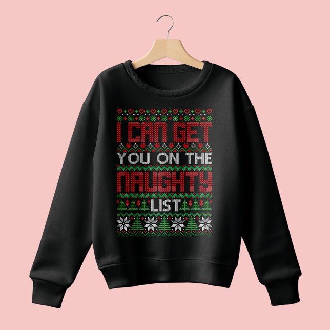 Navidades feos y graciosos Sweater Naughty List Kn (Subido por el creador)