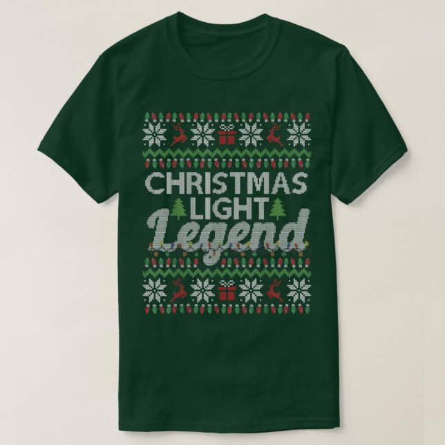 Navidades feos y sudaderas leyendas ligeras  (Diseño del anverso)