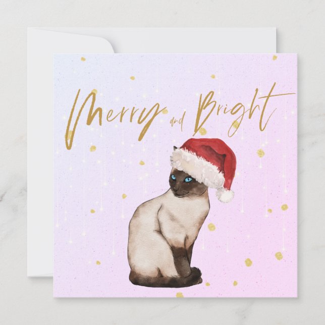 Navidades festejan el saludo de gato de Santa Merr (Anverso)