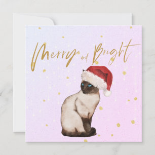 Navidades festejan el saludo de gato de Santa Merr