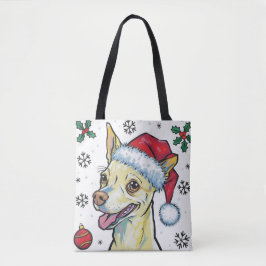 Navidades festejan la bolsa de Santa Dog Chihuahua