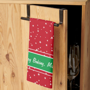 Navidades festejos Happy Baking Kitchen Toalla
