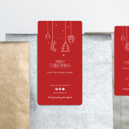 Navidades Festividades Gracias Pegatina de sellos