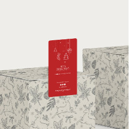 Navidades Festividades Gracias Pegatina de sellos