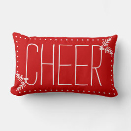 Navidades festivos animan la almohada roja blanca 