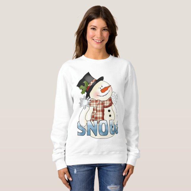 Navidades festivos arte palabra arte sudadera de m (Anverso completo)