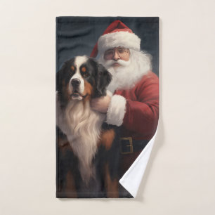 Navidades festivos Bernese Mountain Dog Santa Clau