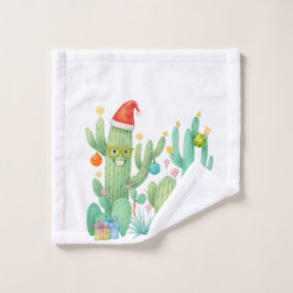 Navidades festivos Cactus con Santa Hat y Ornament