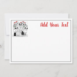 Navidades festivos cantan con navidad de nieve