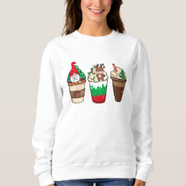 Navidades festivos dulces blusa blanca latte