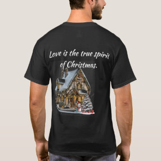 Navidades festivos imprimen camiseta - alegría nav