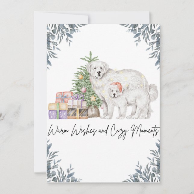 navidades festivos modernos de tarjetas de felicit (Anverso)