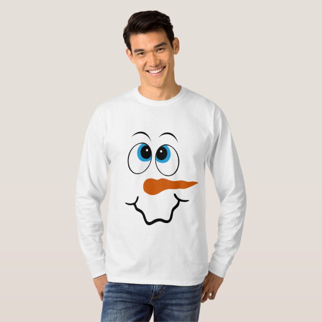 Navidades festivos muñecos de nieve con camiseta (Anverso completo)