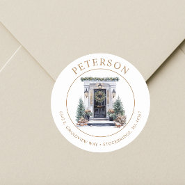 Navidades festivos Nuevas etiquetas de dirección d