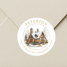 Navidades festivos Nuevas etiquetas de dirección d