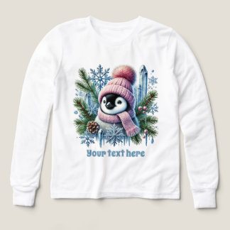 Navidades festivos personalizables de pingüinos ch