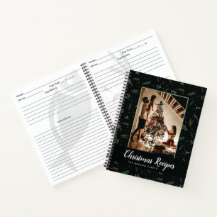 Navidades festivos Personalizado libro de recetas