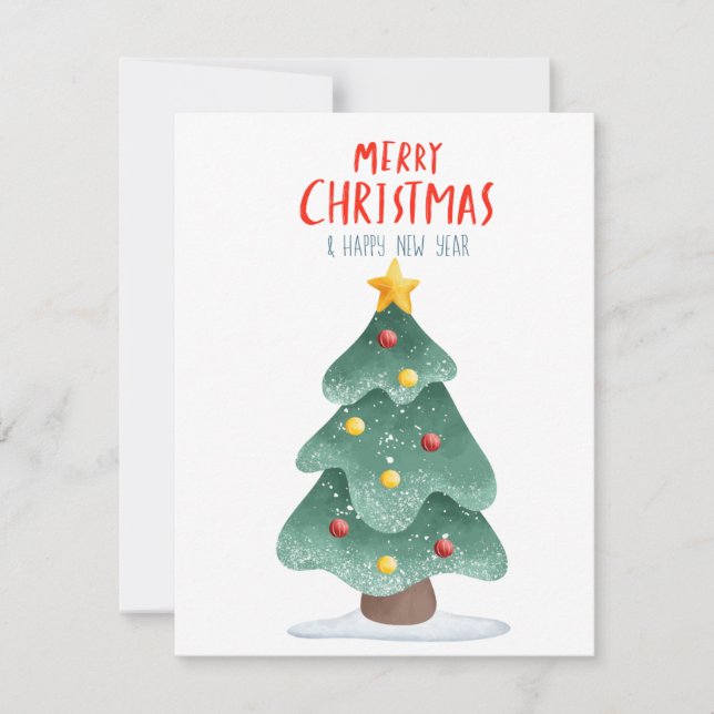 "Navidades festivos saludan las tarjetas (Anverso)