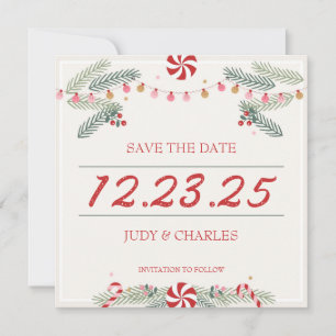 Navidades festivos salvan las tarjetas de fecha