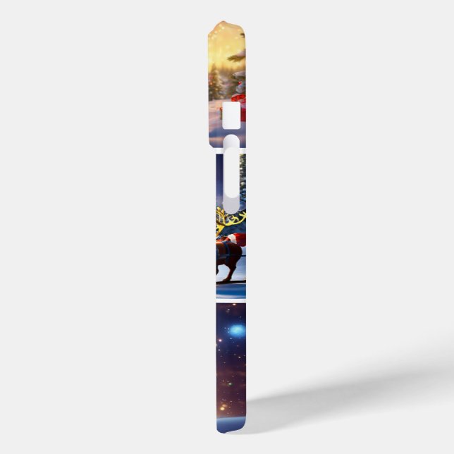 Navidades festivos Santa iPhone 15 Pro Funda (Reverso  / Izquierdo)