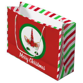 Navidades festivos unicornio agregar bolsa de mens