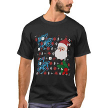 Navidades festivos vibes camiseta gráfica para hom