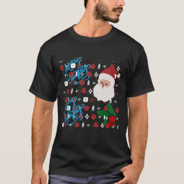Navidades festivos vibes camiseta gráfica para hom