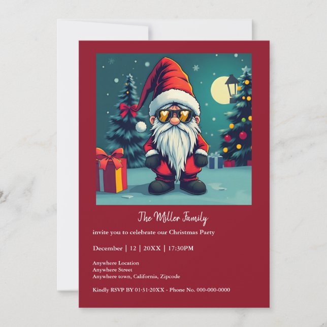 Navidades festivos y acogedores enmascarados (Anverso)