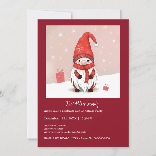 Navidades festivos y acogedores enmascarados (Anverso)