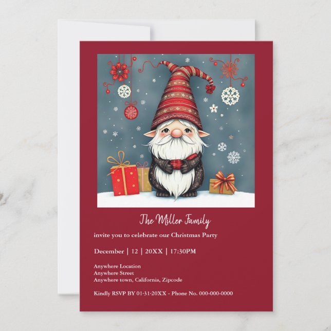 Navidades festivos y acogedores enmascarados (Anverso)