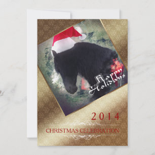 Navidades Fiesta 1 - Tarjeta de invitación